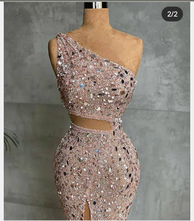 Women dress Jennifer Lawrence Mermaind Ankle-length One-Shoulder Tube Sexuality Kardashian Bateau Backless Red Miranda Kerr Lace Sequins Crystal Party Tassel